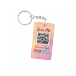 gradient qr code keychain